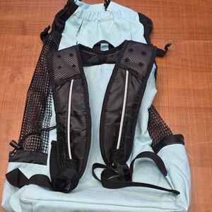 Light Blue and Black Backpack